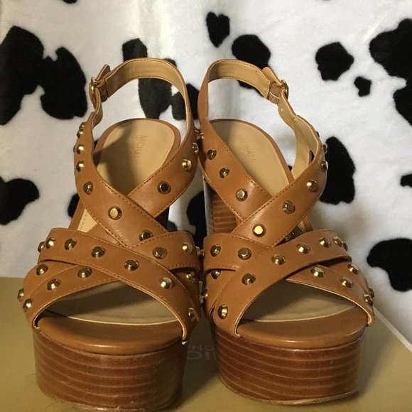 Michael Michael Kors Audrina Platform Leather - Picture 1 of 7